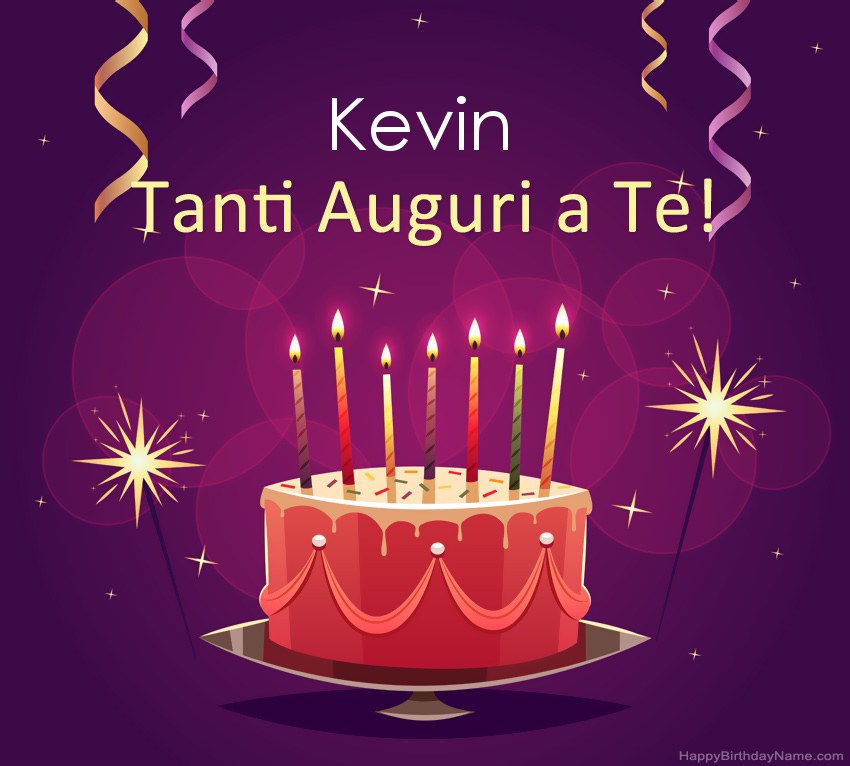Divertenti saluti per le foto di Happy Birthday Kevin