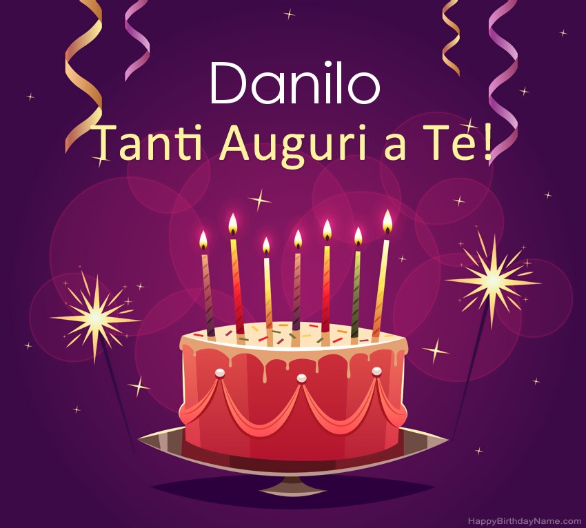 Divertenti saluti per le foto di Happy Birthday Danilo