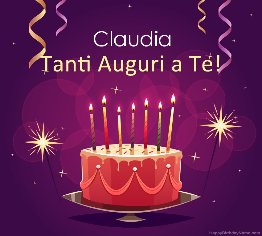 Divertenti saluti per le foto di Happy Birthday Claudia