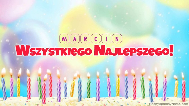 Divertidas tarjetas de feliz cumpleaños para Marcin