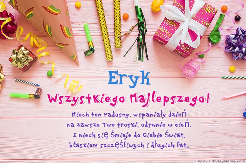 Descargar Happy Birthday card Eryk gratis