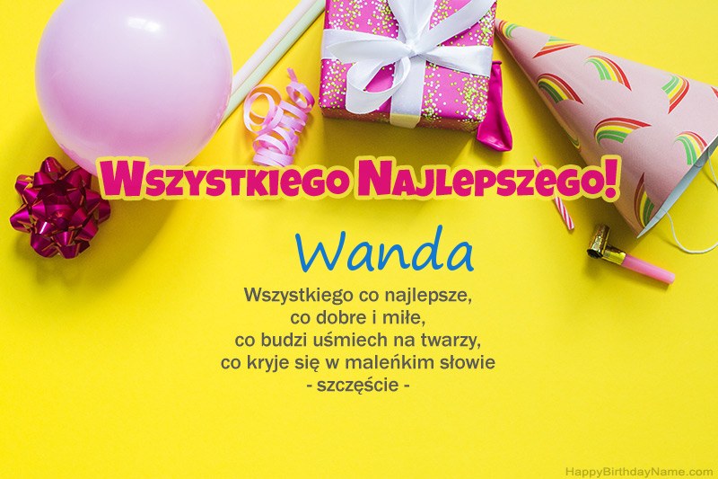 Feliz cumpleaños Wanda en prosa