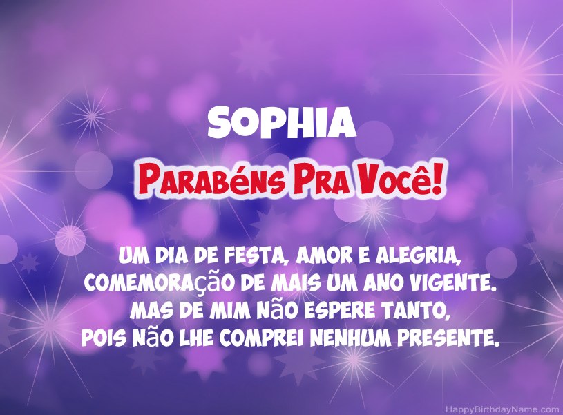 Belas imagens para feliz aniversário de Sophia Belas imagens para feliz aniversário de Sophia