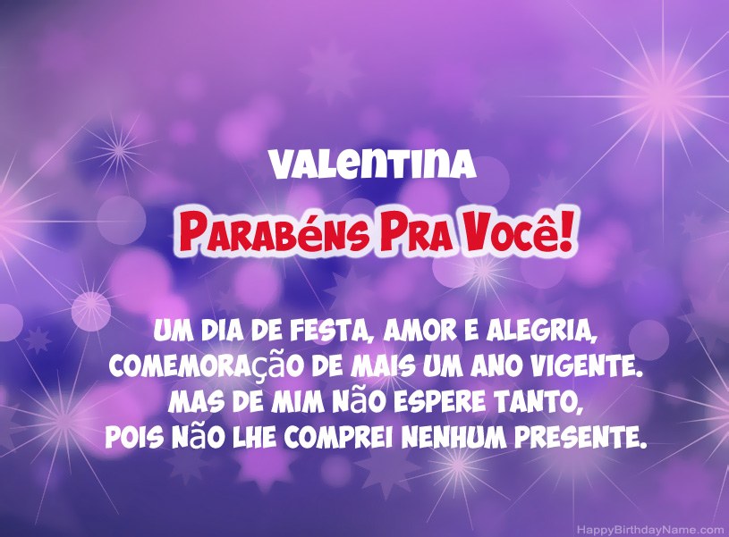Belas imagens para feliz aniversário de Valentina Belas imagens para feliz aniversário de Valentina