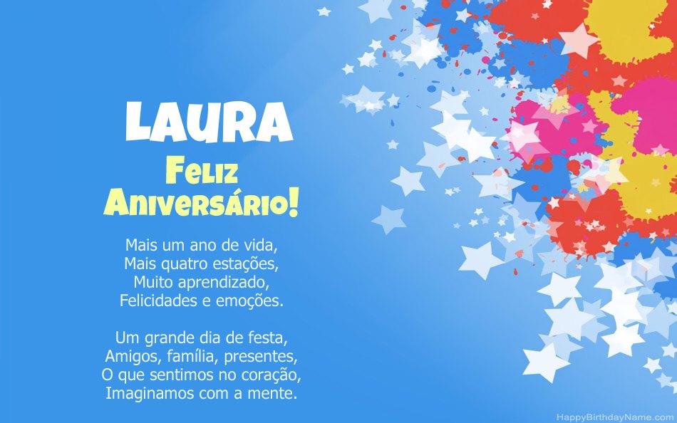 Parabéns pelo aniversário do Laura Parabéns pelo aniversário do Laura
