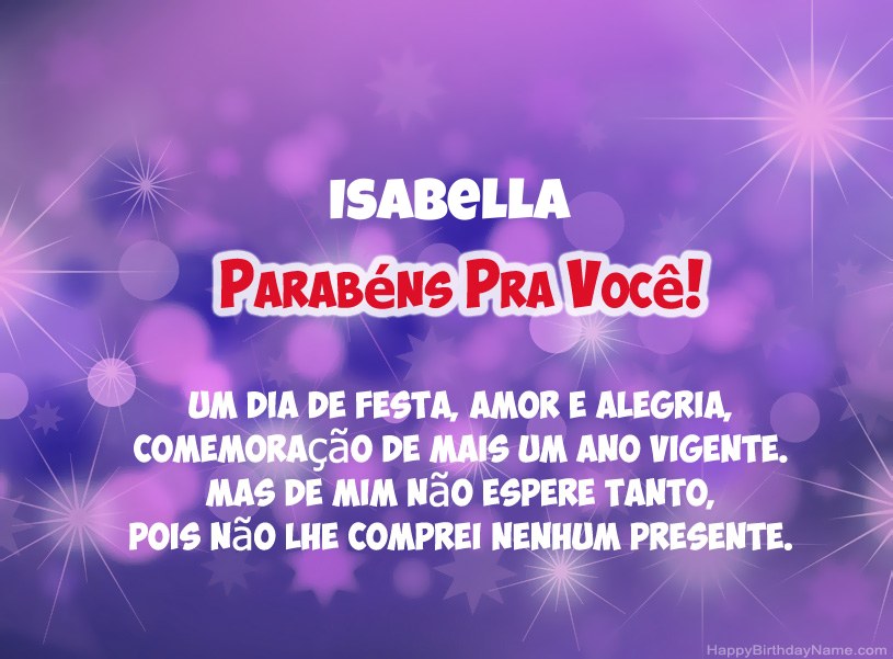 Belas imagens para feliz aniversário de Isabella Belas imagens para feliz aniversário de Isabella