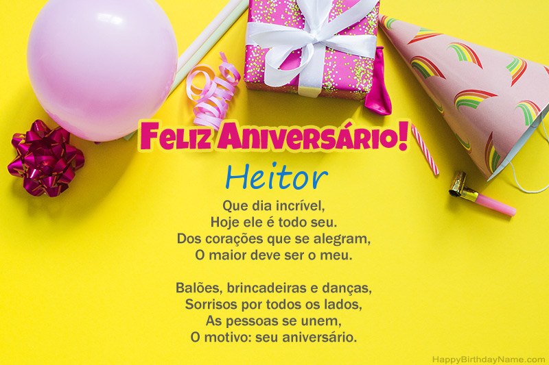 Feliz Aniversário Heitor em prosa Feliz Aniversário Heitor em prosa