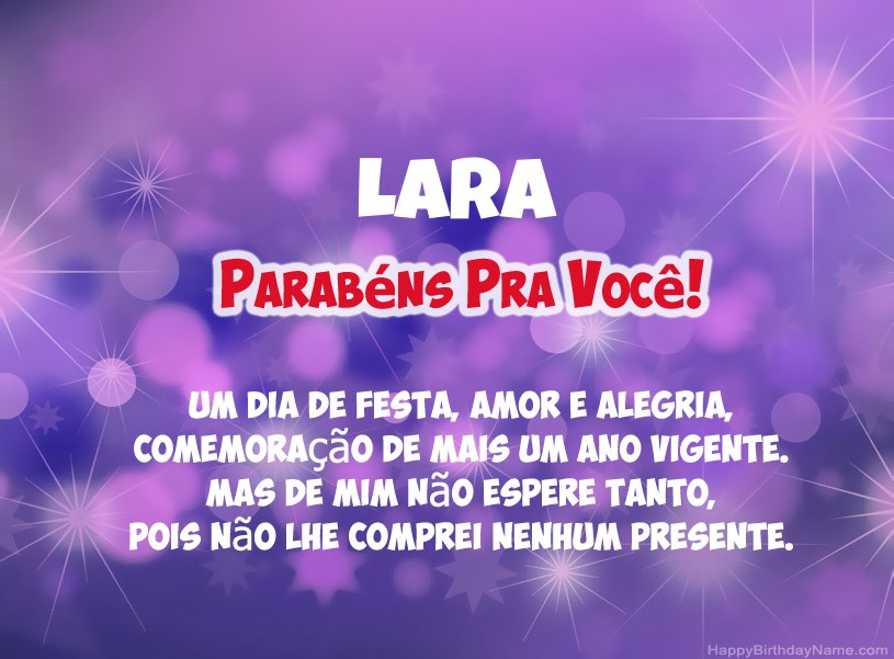 Belas imagens para feliz aniversário de Lara Belas imagens para feliz aniversário de Lara