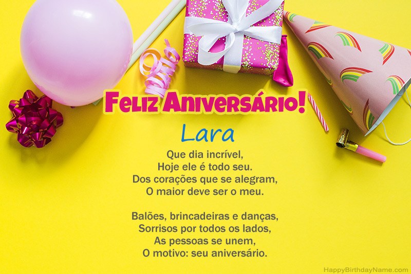 Feliz Aniversário Lara em prosa Feliz Aniversário Lara em prosa