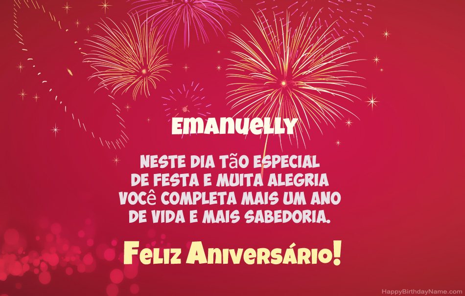 Feliz Aniversário Emanuelly, belos poemas Feliz Aniversário Emanuelly, belos poemas