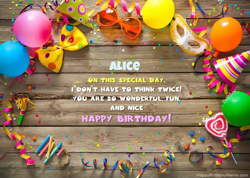 Happy Birthday Alice photo