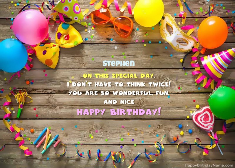 Happy Birthday Stephen photo