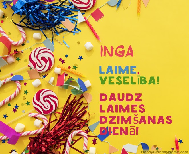 Daudz laimes dzimšanas dienā Inga attēli Daudz laimes dzimšanas dienā Inga attēli