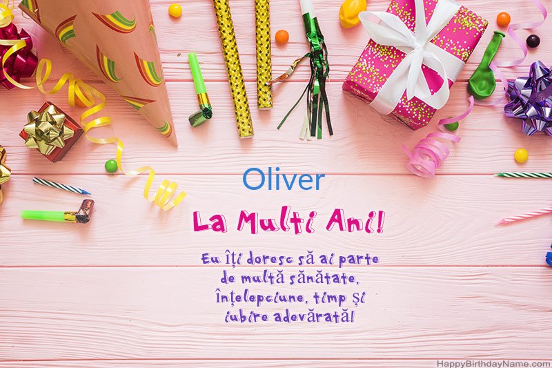 Descărcați gratuit cardul Happy Birthday Oliver