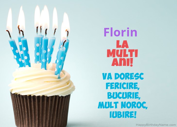 Felicitări pentru ziua de naștere a Florin