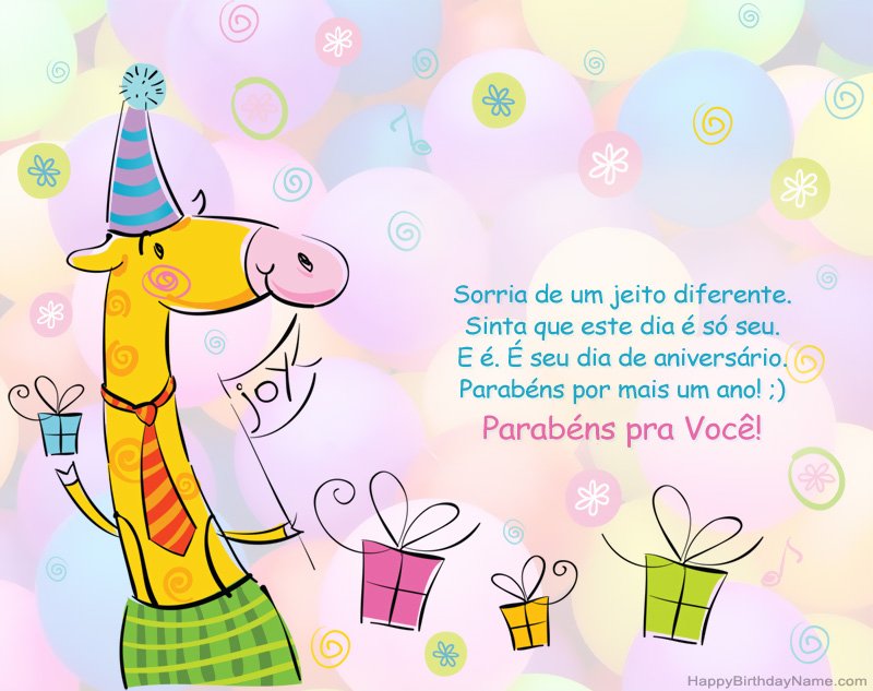Parabéns infantil por feliz aniversário Parabéns infantil por feliz aniversário