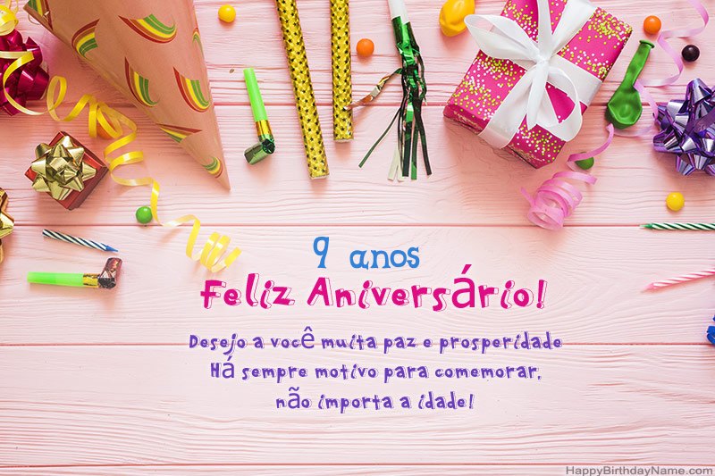 Descarregar o Happy Birthday card Menina de 9 anos grátis Descarregar o Happy Birthday card Menina de 9 anos grátis