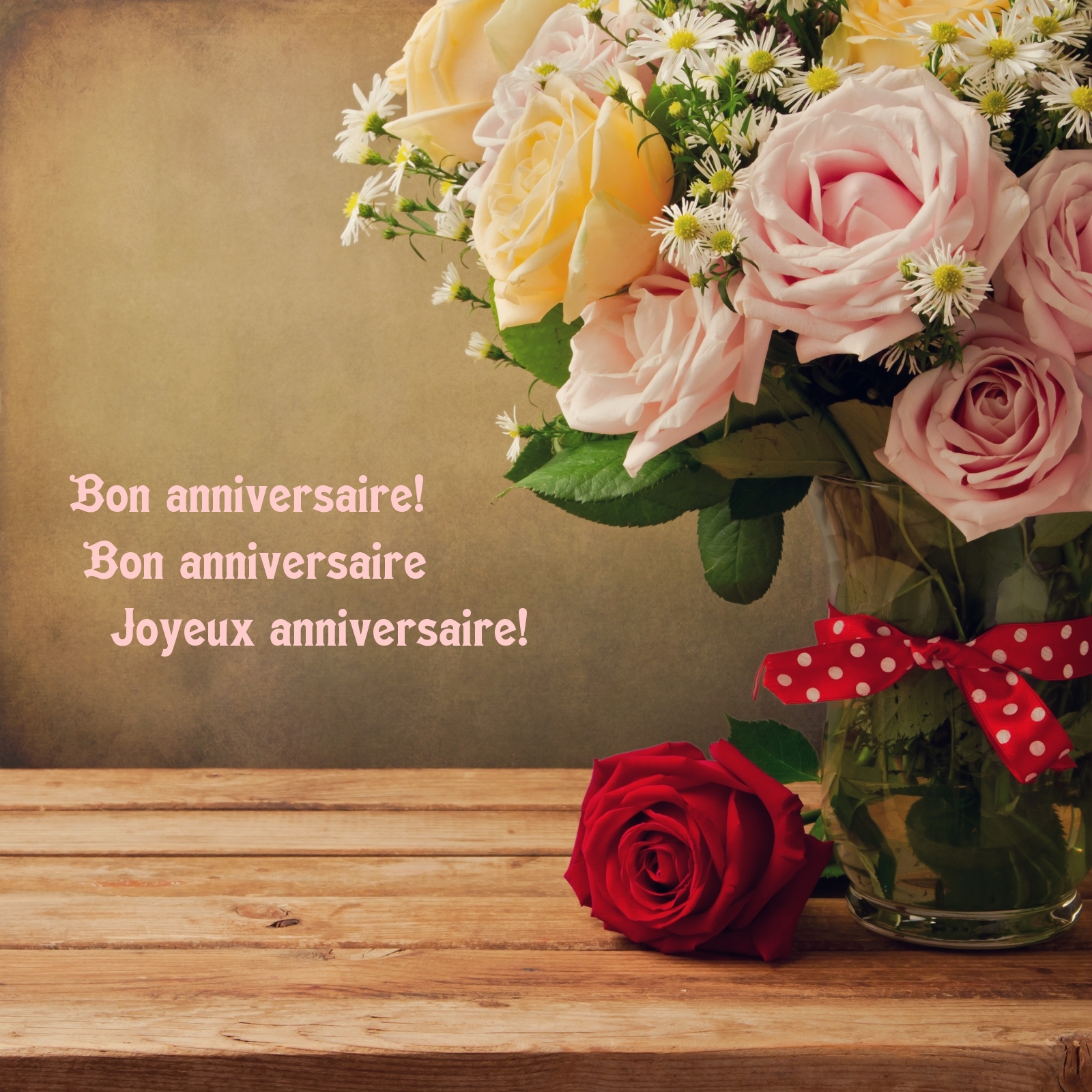 Bon anniversaire! Bon anniversaire Joyeux anniversaire!