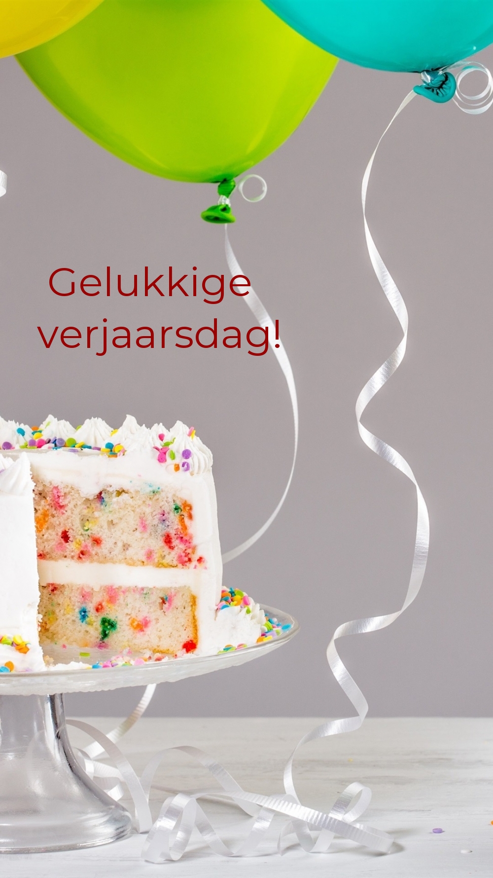 Gelukkige verjaarsdag!