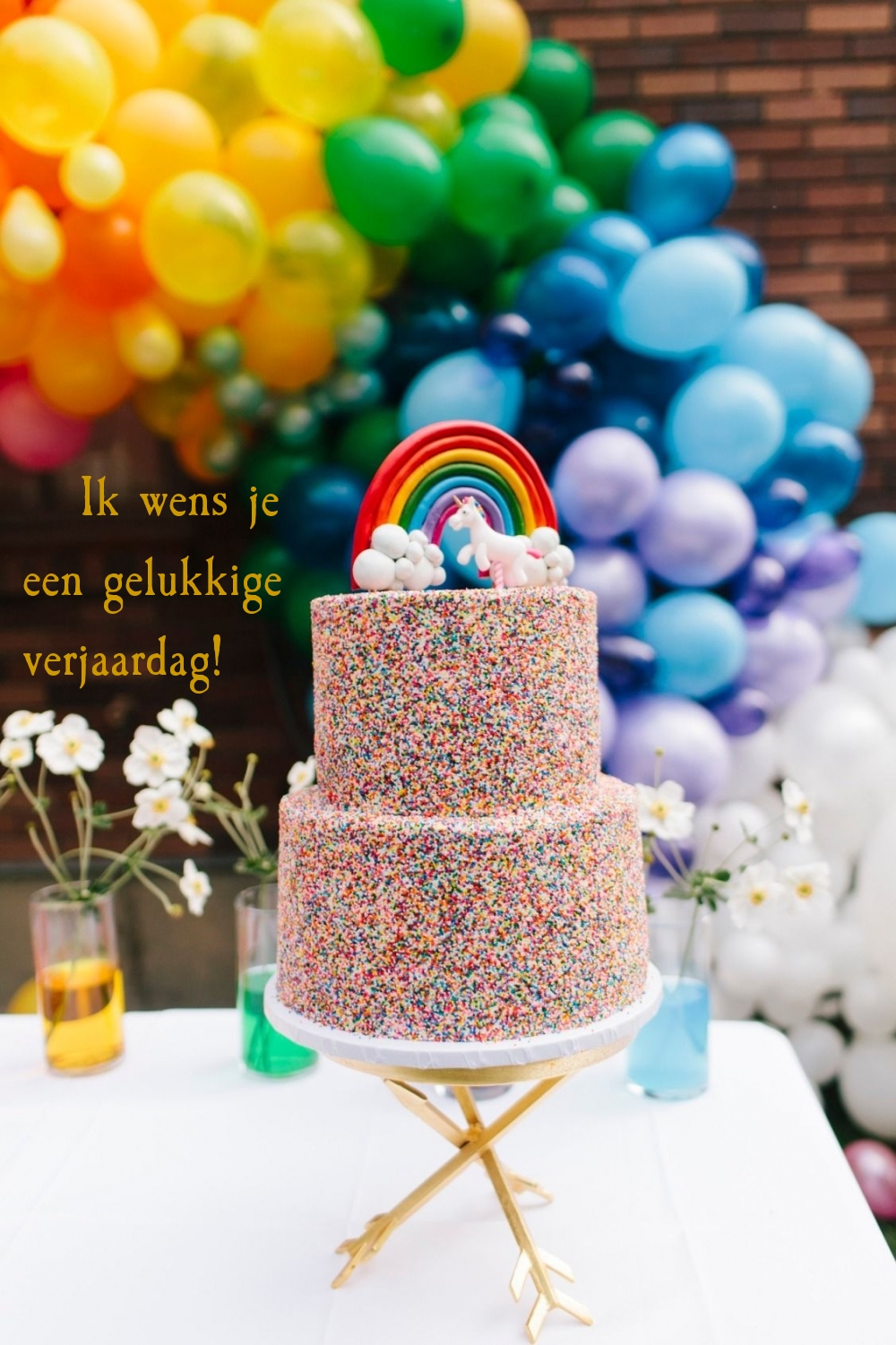 Ik wens je een gelukkige verjaardag!