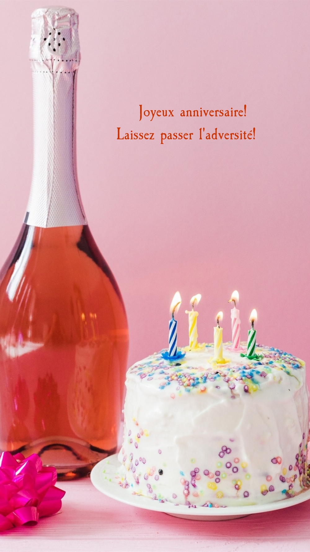 Joyeux anniversaire! Laissez passer l
