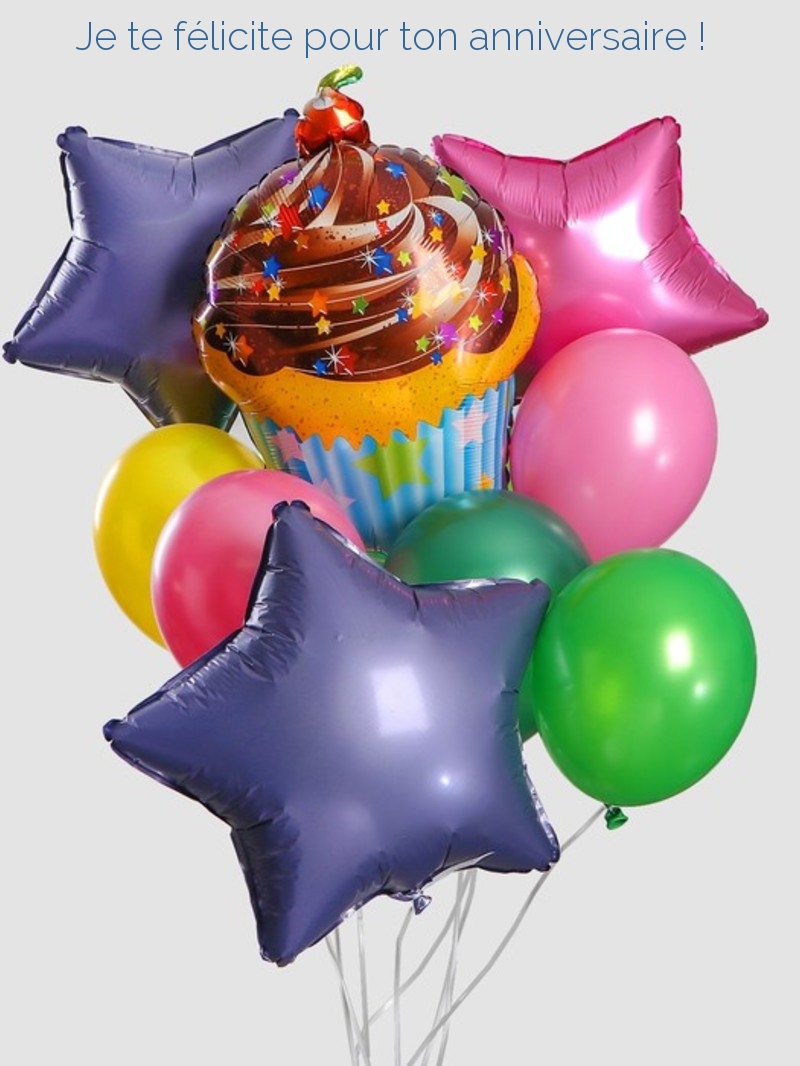 Je te félicite pour ton anniversaire!
