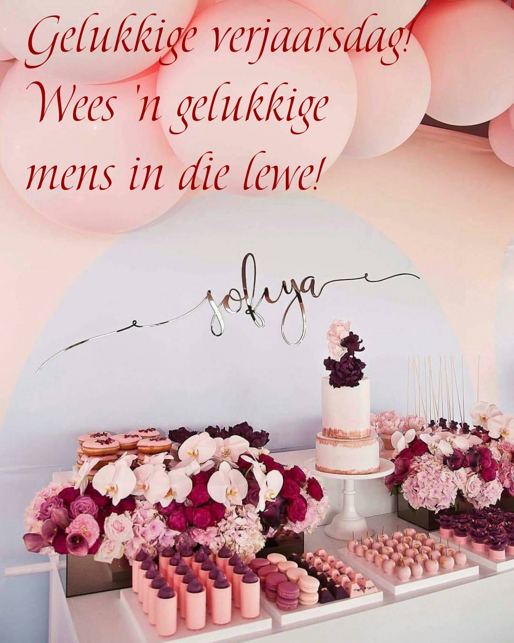 Gelukkige verjaarsdag! Wees 