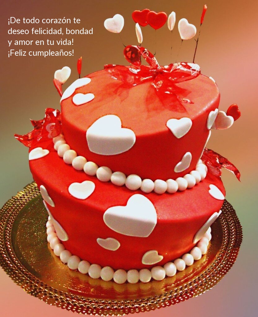 ¡De todo corazón te  deseo felicidad