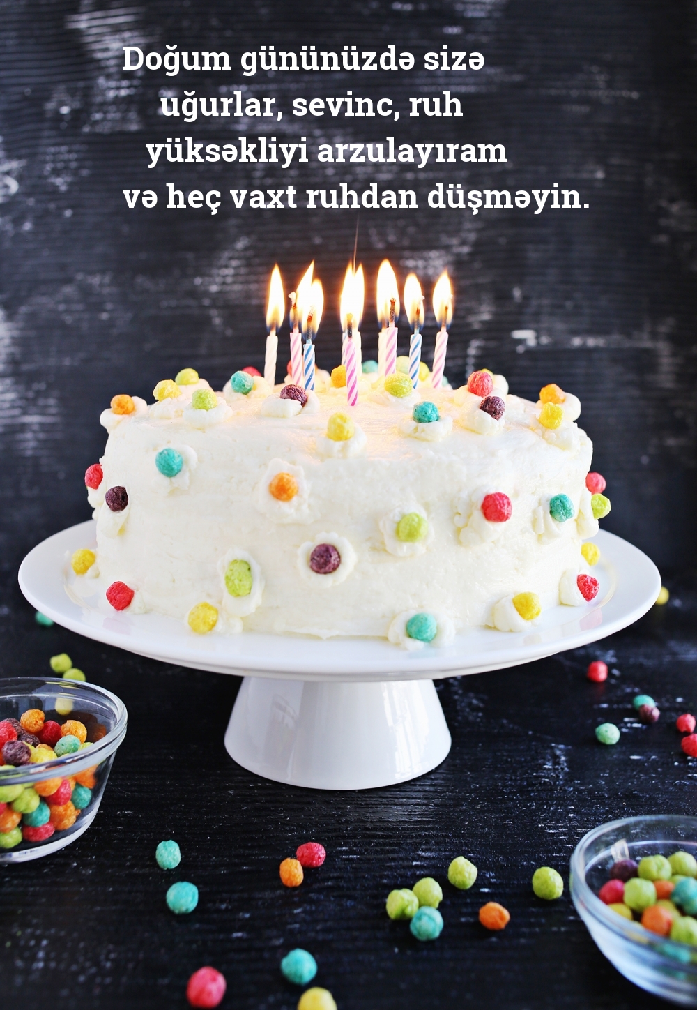 Doğum gününüzdə sizə uğurlar, sevinc