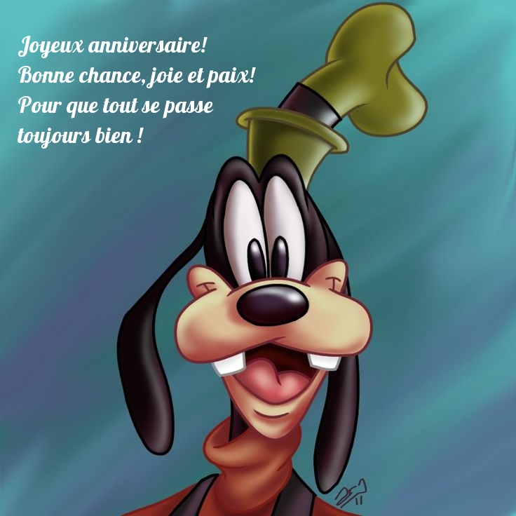 Joyeux anniversaire! Bonne chance, joie et paix!