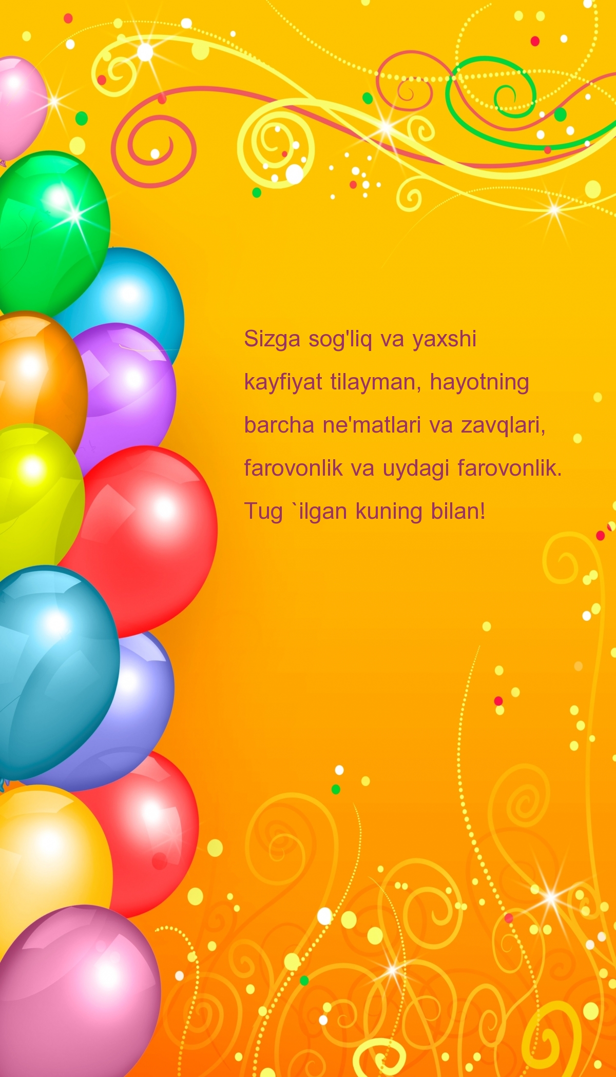 Tug `ilgan kuning bilan!