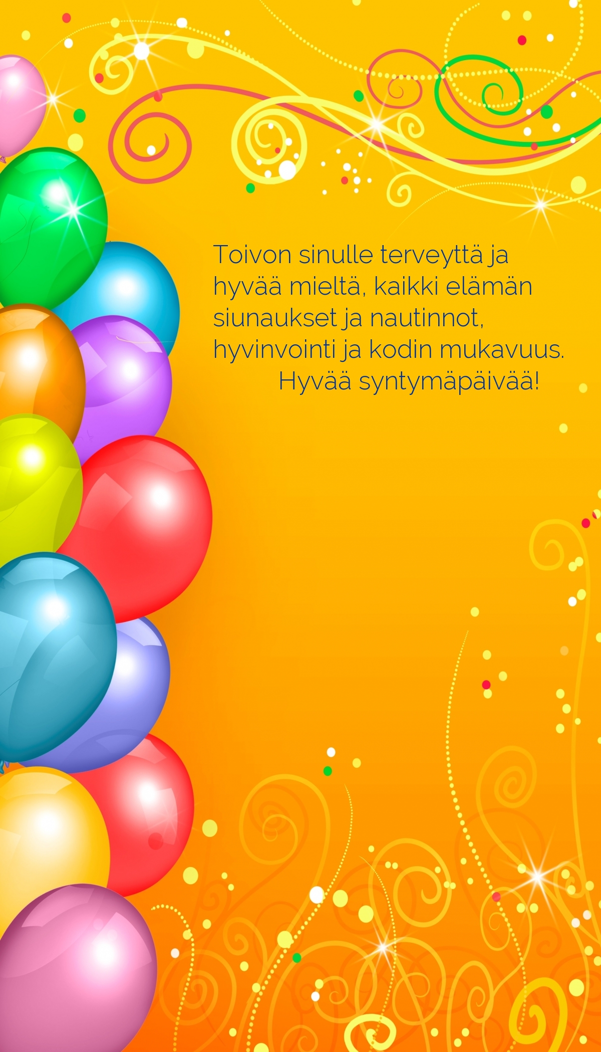 Hyvää syntymäpäivää!