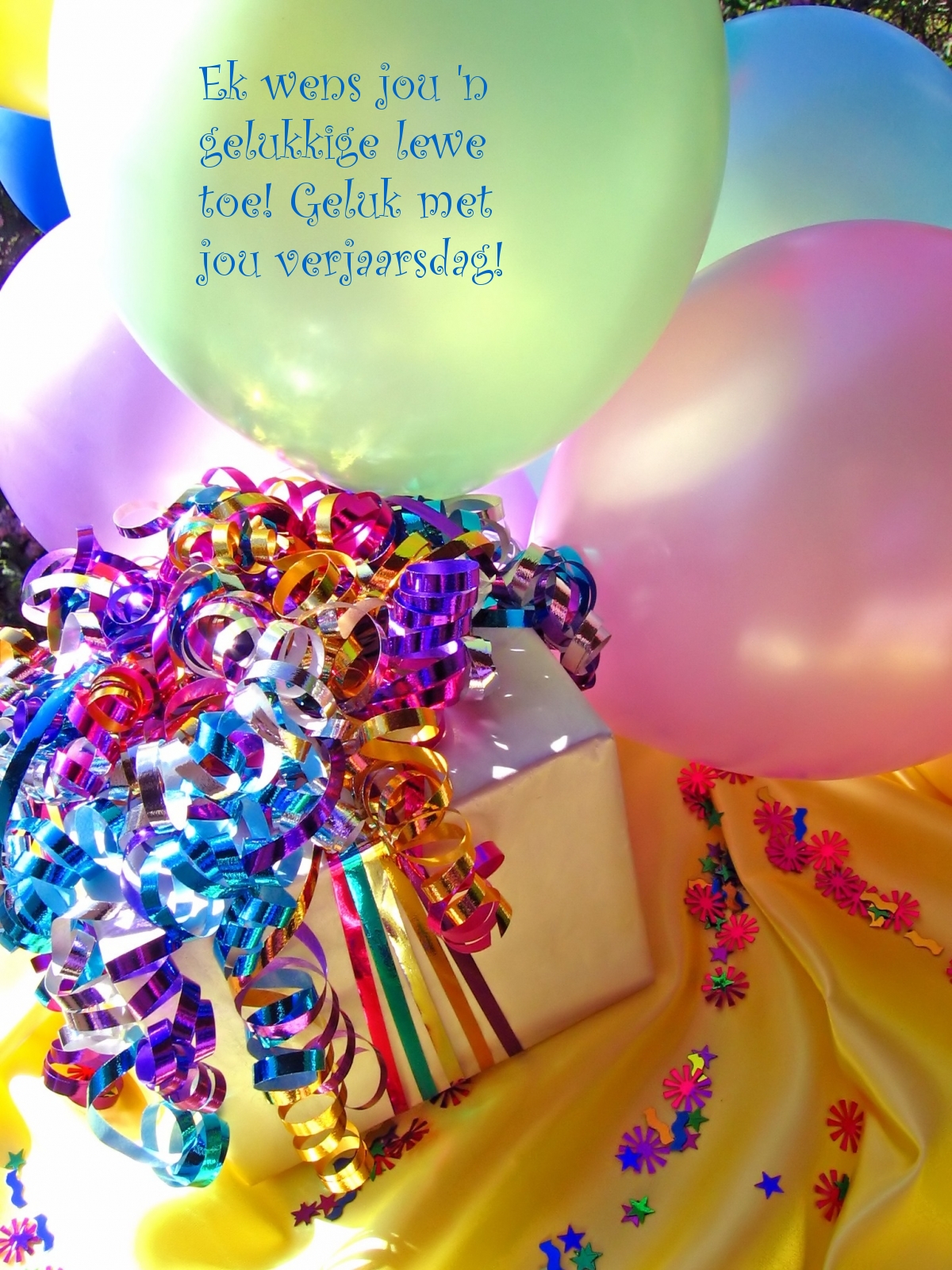 Geluk met jou verjaarsdag!