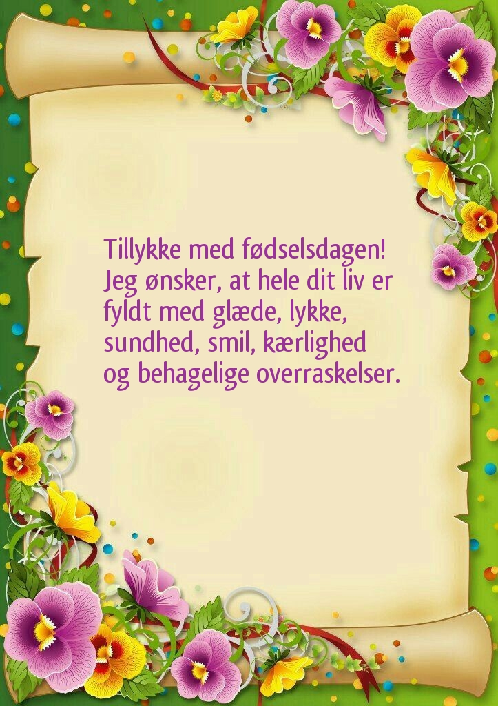 Tillykke med fødselsdagen! 