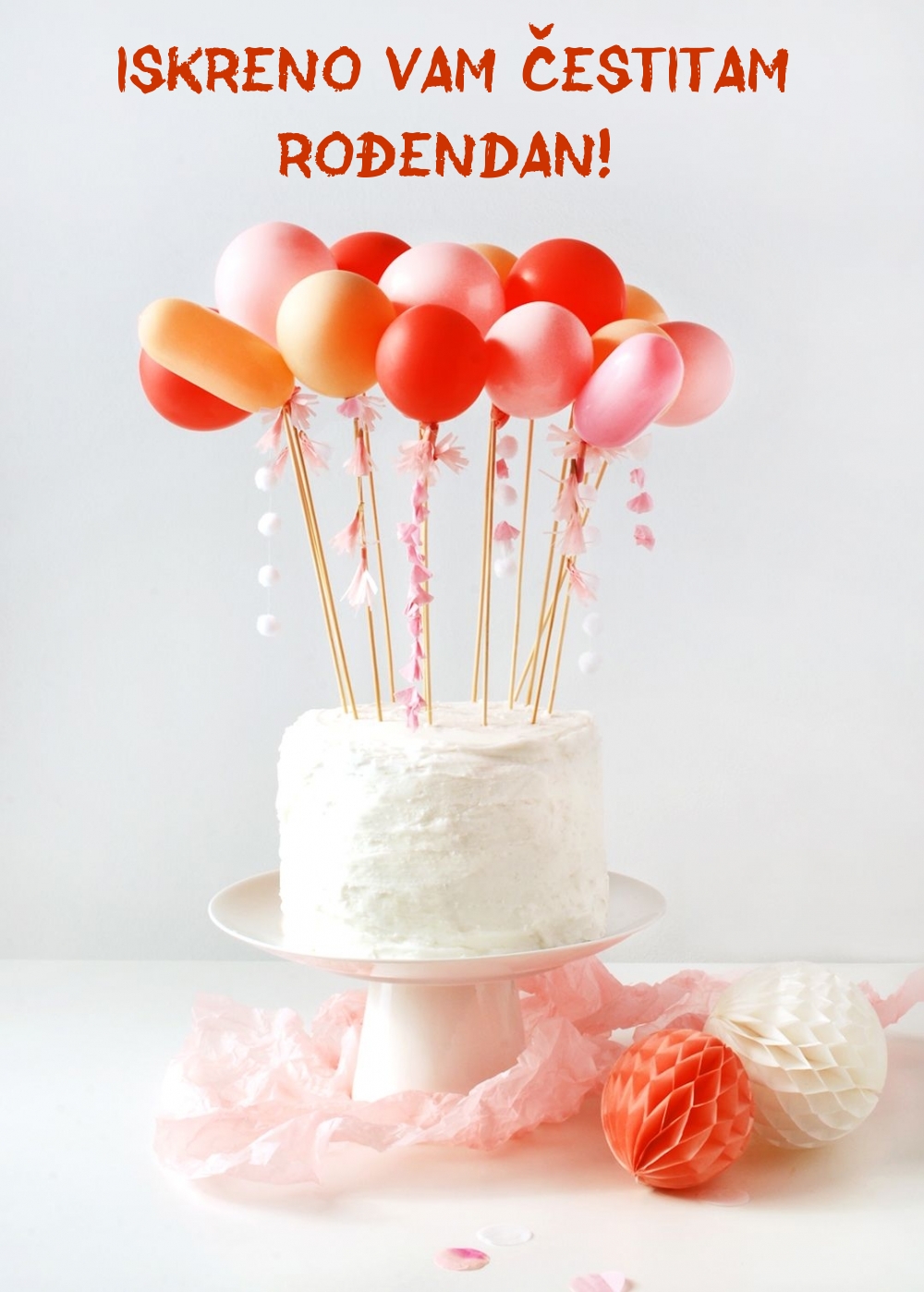 Iskreno vam čestitam rođendan!