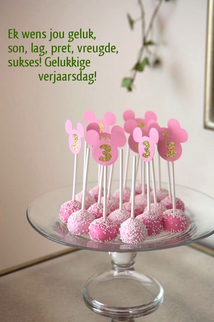 Ek wens jou geluk, son, lag, pret, vreugde