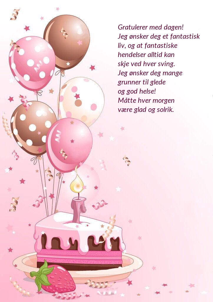 Gratulerer med dagen!