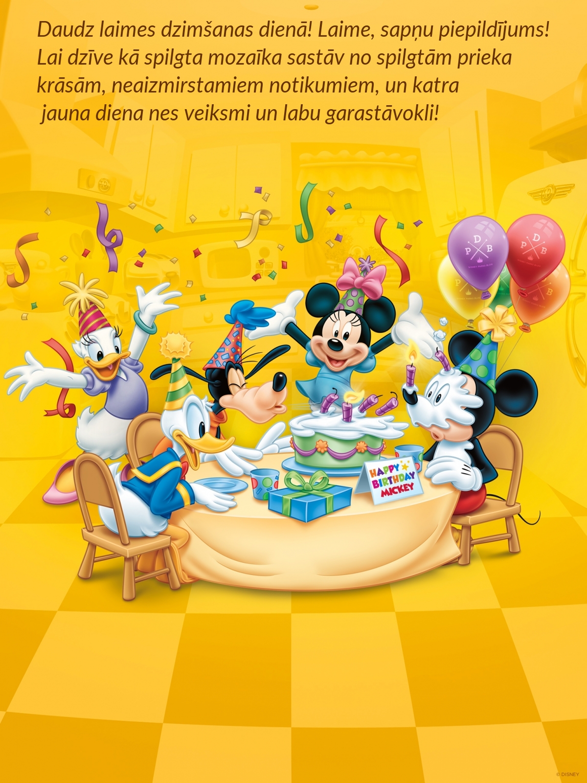 Daudz laimes dzimšanas dienā! 