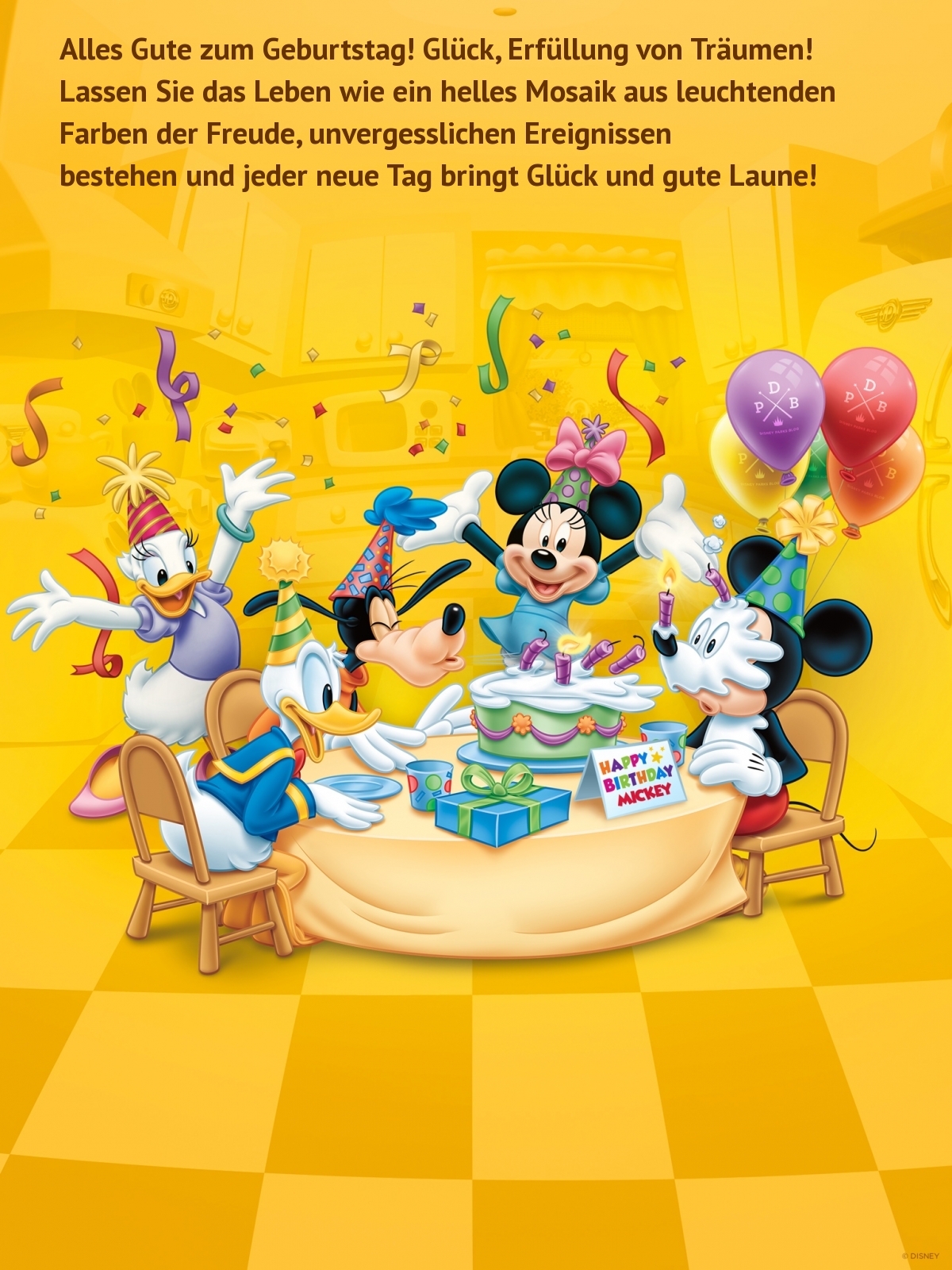 Alles Gute zum Geburtstag! Glück, Erfüllung von Träumen!