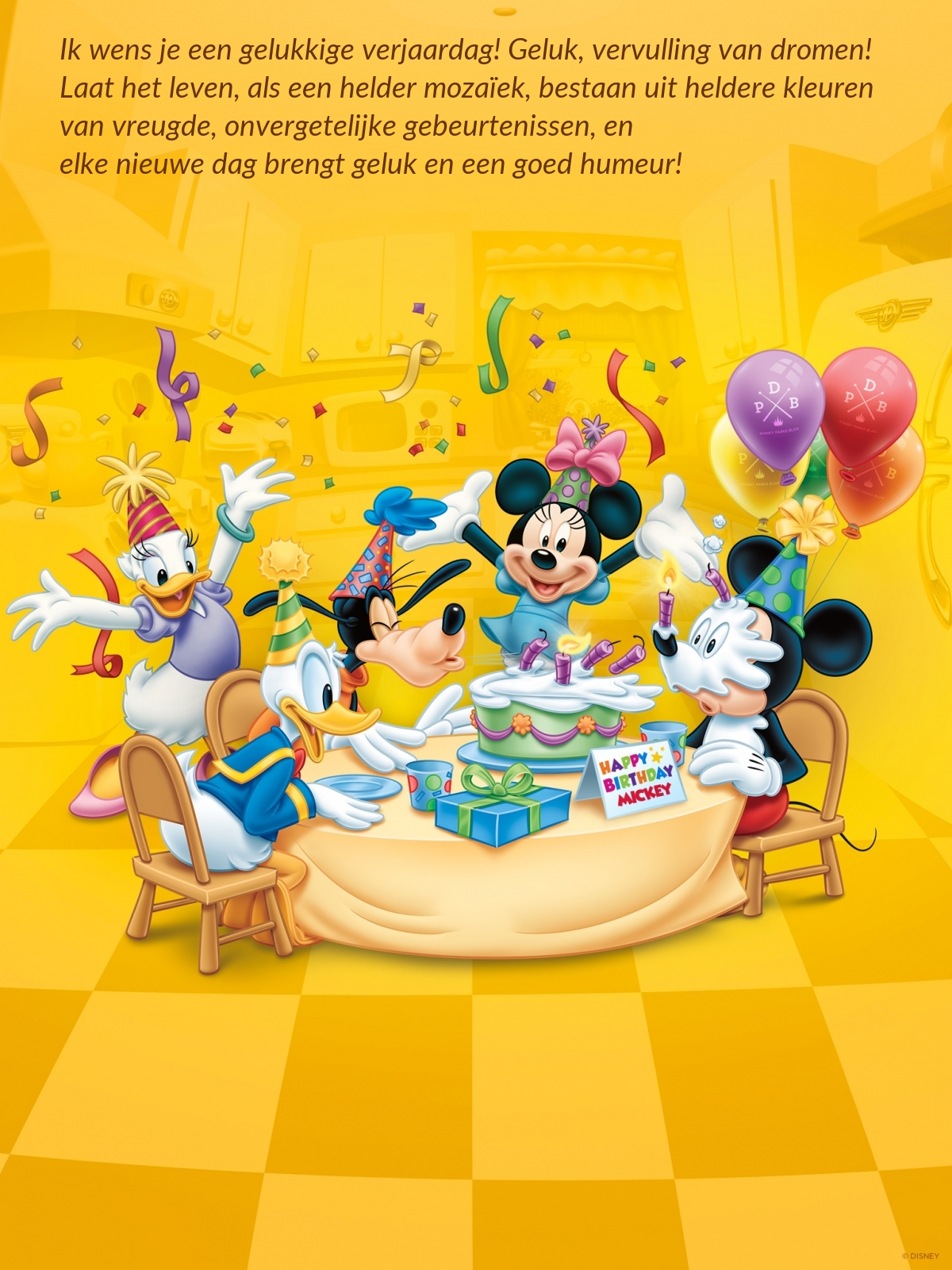 Ik wens je een gelukkige verjaardag! 