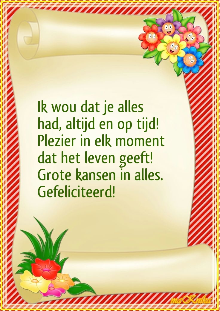 Ik wou dat je alles had, altijd en op tijd!