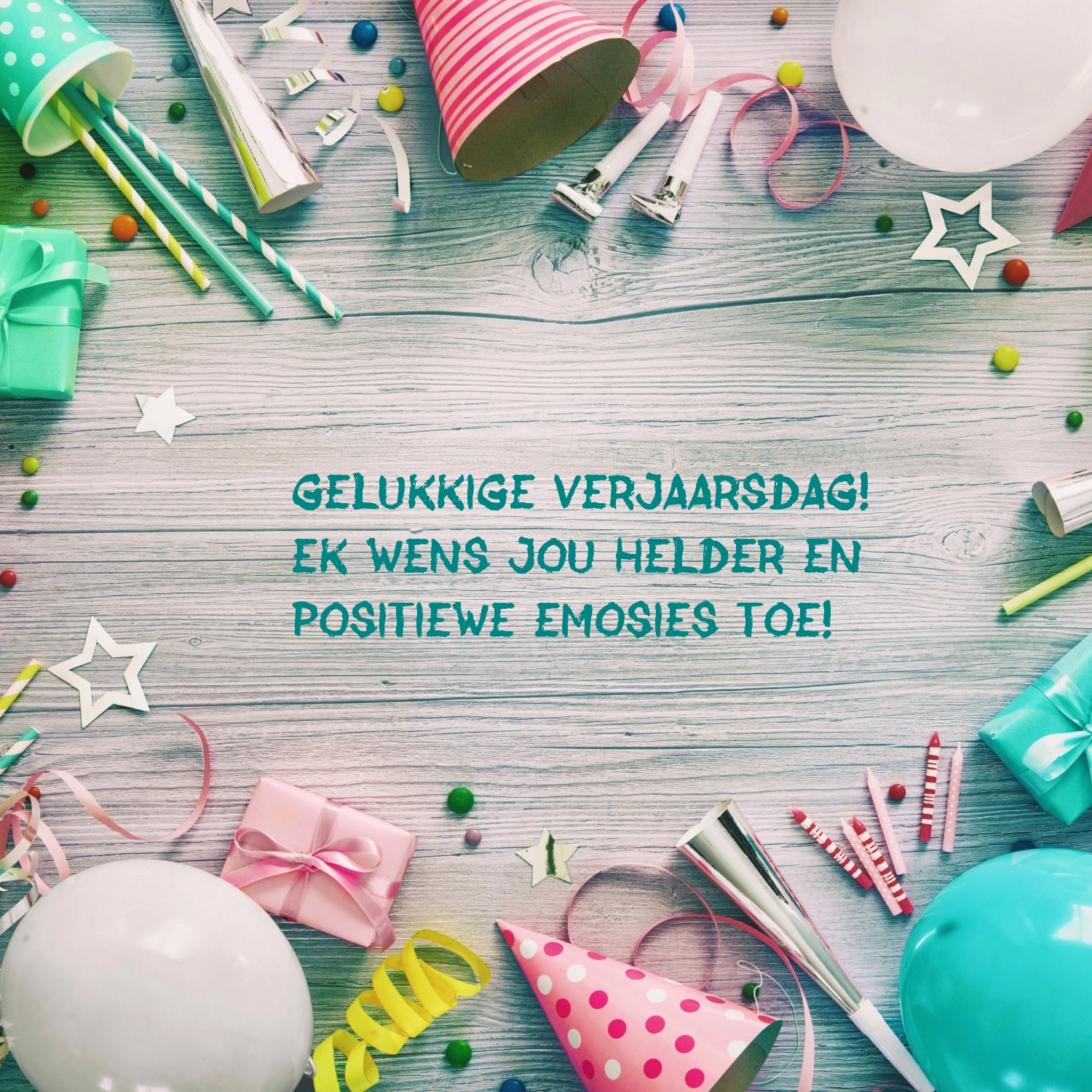 Gelukkige verjaarsdag!