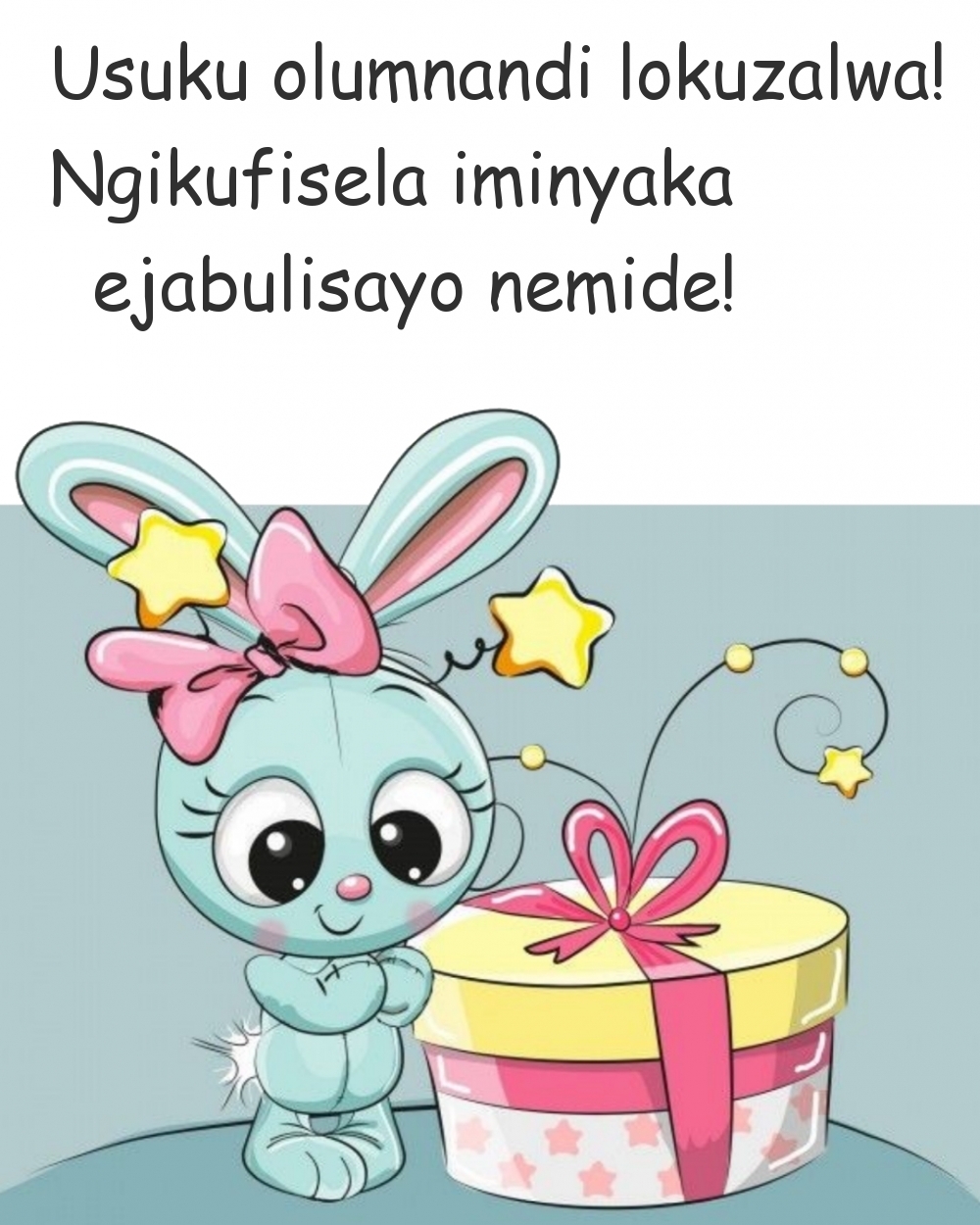 Usuku olumnandi lokuzalwa! Ngikufisela iminyaka ejabulisayo