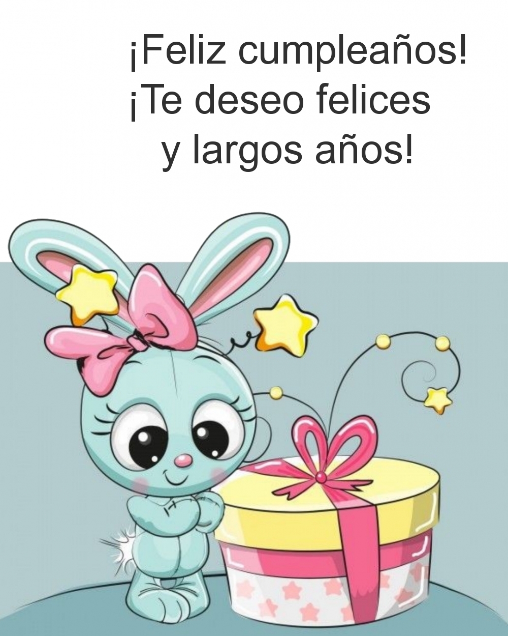 ¡Feliz cumpleaños! ¡Te deseo felices y largos años!