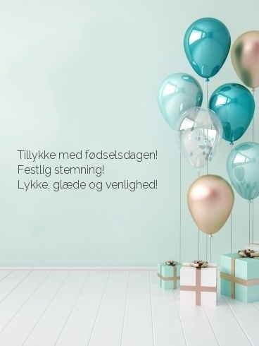 Tillykke med fødselsdagen! Festlig stemning!