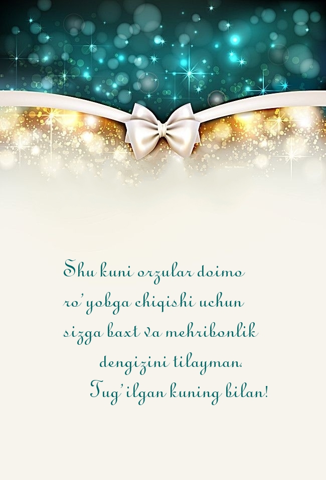 Shu kuni orzular doimo ro