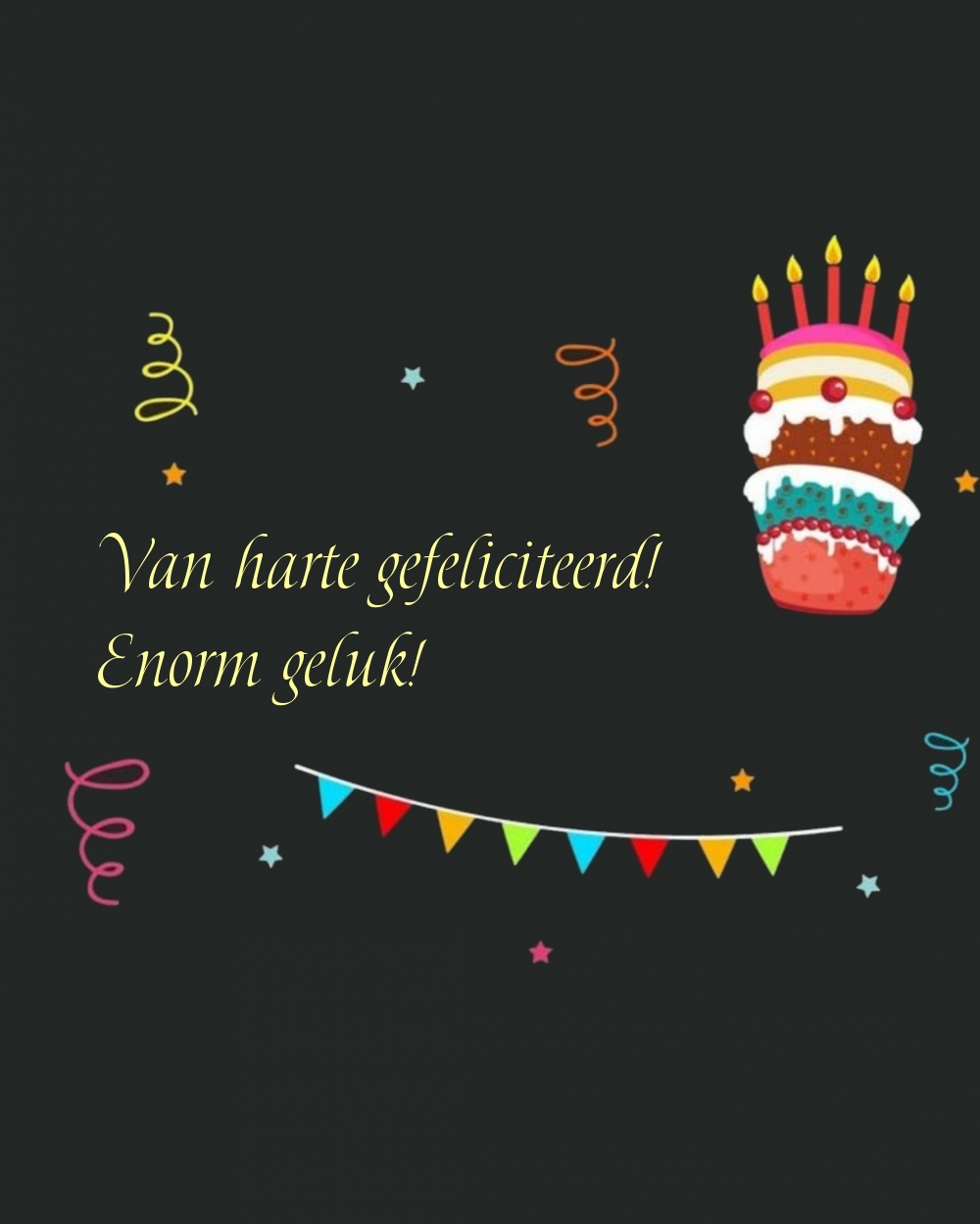 Van harte gefeliciteerd! Enorm geluk!