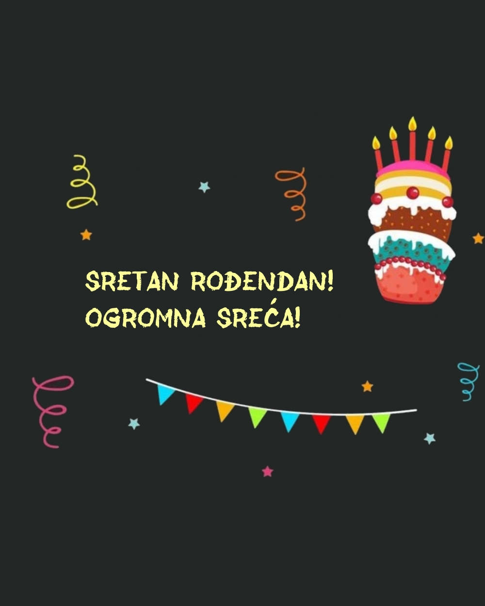 Sretan rođendan! Ogromna sreća!