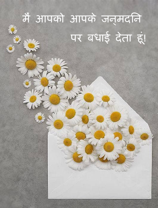 मैं आपको आपके जन्मदिन पर बधाई देता हूं!