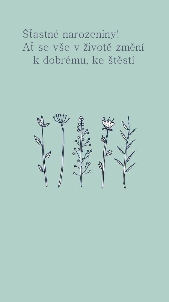 Šťastné narozeniny! Ať se vše v životě změní k dobrému